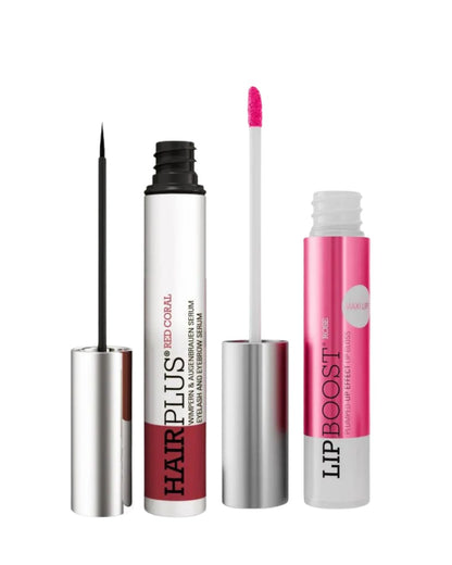 Tolure Hairplus Red Coral + Tolure LipBoost rose