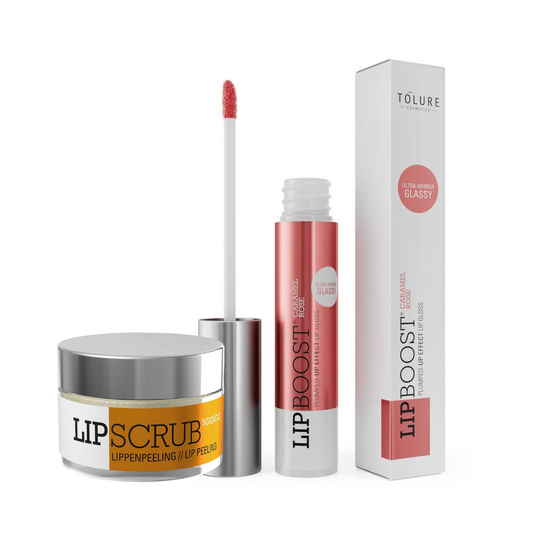 Lipboost caramel-rose & Lipscrub